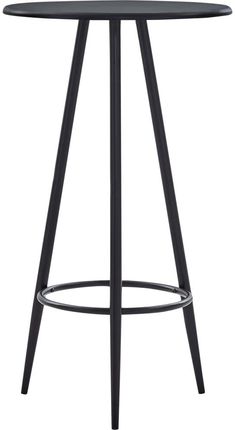 vidaXL Stolik barowy, czarny, 60 x 107,5 cm, MDF