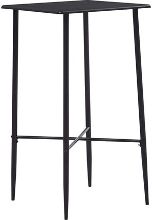 vidaXL Stolik barowy, czarny, 60 x 60 x 111 cm, MDF