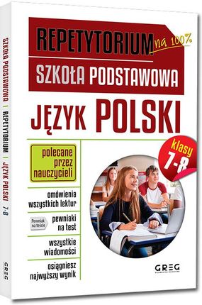 Repetytorium - szkoła podstawowa. Język polski, klasy 7-8