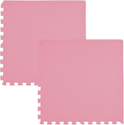 Humbi Mata Piankowa Puzzle Piankowe 2Szt. Różowy 62X62X1Cm Różowy