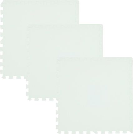 Humbi Mata Piankowa Puzzle Piankowe 3Szt. Biały 62X62X1Cm Biały