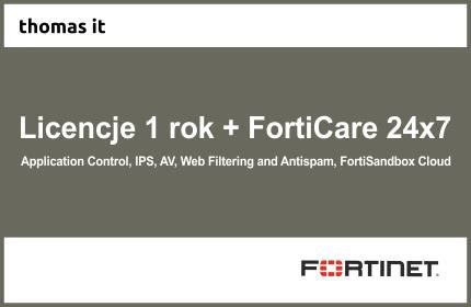Programy serwerowe Fortinet Licencje na 1 rok dla FortiGate 30E ze