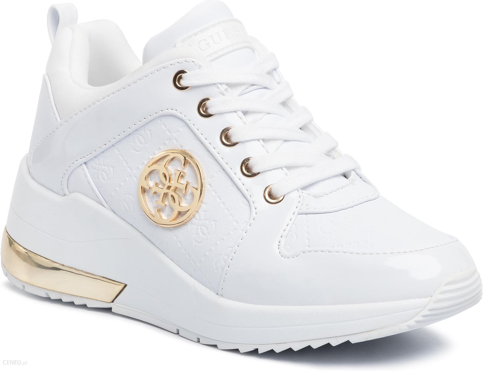 Sneakersy GUESS - WHITE - Ceny i opinie - Ceneo.pl