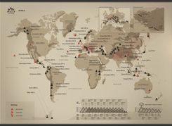 Zdjęcie MAPA ZDRAPKA SZCZYTÓW ŚWIATA - Nekla