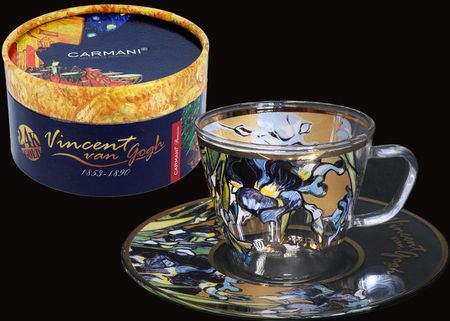 Carmani, filiżanka espresso - V. Van Gogh. Irysy