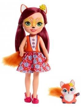 Mattel Enchantimals Duża lalka Felicity Fox i Flick FRH51 FRH53