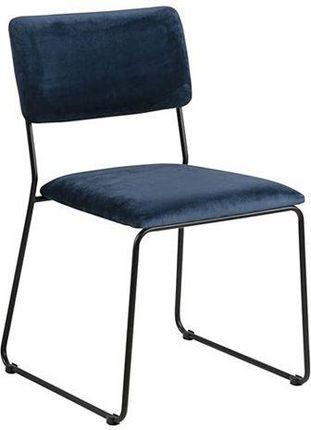 Elior Welwetowe Krzesło Nadio Granatowe