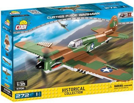 Cobi Mall Army Wwii Curtiss P-40E Warhawk 272El. 5706 S