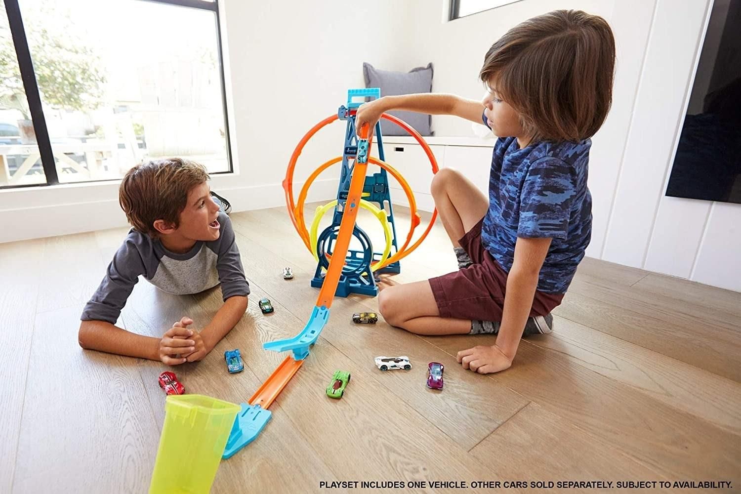 Hot Wheels Track Builder Potrójna Pętla Glc96 - zdjęcie 4 Hot Wheels Track Builder Potrójna Pętla Glc96