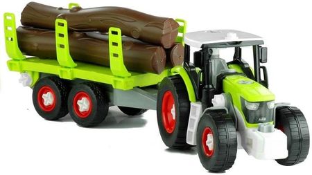Leantoys Rozkręcany Traktor z Przyczepą 43 cm (3385)