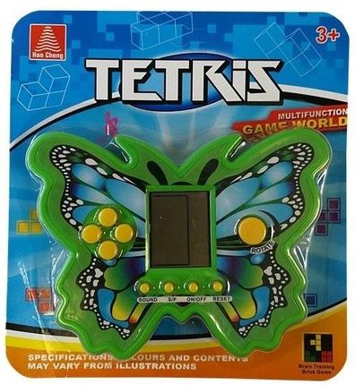 Leantoys Gra Elektroniczna Tetris Motyl Zielony (3993)