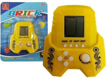 Leantoys Gra Elektroniczna Tetris Bricks Rakieta Żółta (4002)