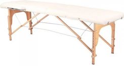 Activeshop Stół Składany Do Masażu Wood Komfort 2 Segmentowe Cream - Łóżka do masażu