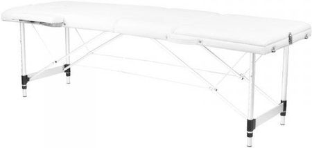 Activeshop Stół Składany Do Masażu Aluminiowy Komfort 3 Segmentowy White