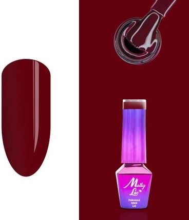 molly lac Lakier hybrydowy Hearts&kisses red wine 5ml nr 190
