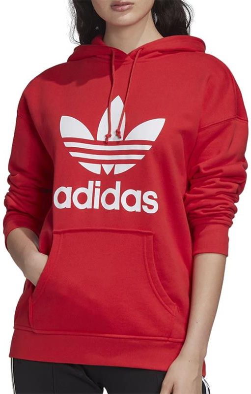 Bluza damska adidas Trefoil Hoodie czerwona FM3298 Cena