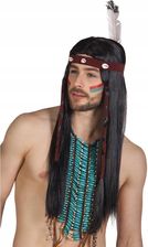 Zdjęcie Peruka Indianina Takoda, czarne włosy z opaską - Oborniki