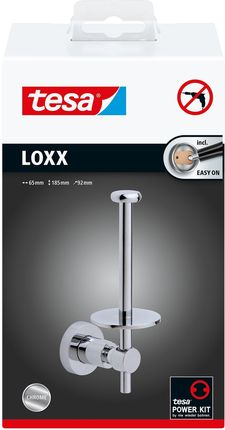 Tesa Loxx Uchwyt na zapas papieru toaletowego, mocowany bez wiercenia (40285)