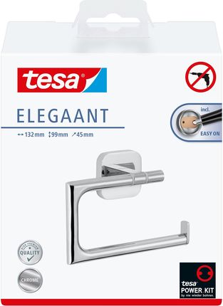 Tesa Elegaant Uchwyt na papier toaletowy bez wieczka, mocowany bez wiercenia (40428)