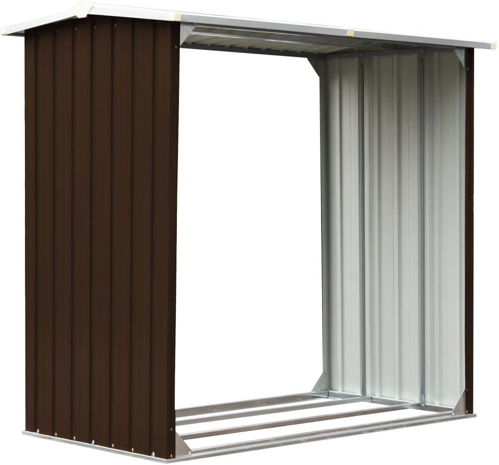 Vidaxl Wiata Na Drewno 172X91X154 Cm Brązowa (47081) - zdjęcie 5 Vidaxl Wiata Na Drewno 172X91X154 Cm Brązowa (47081)