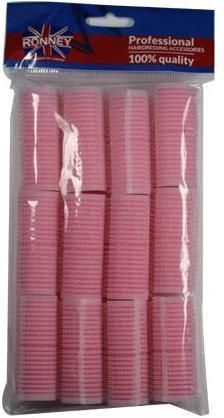 Ronney Wałki Na Rzep 24/63 Różowe Professional Velcro Roller