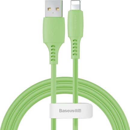 Baseus Kabel USB Baseus Baseus Colourful kabel przewód USB / Lightning 2.4A 1.2m zielony (CALDC-06) uniwersalny (CALDC06)