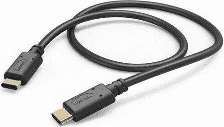 Hama Kabel Ładujący/Data USB Typ-C/Typ-C 1m czarny (183331)