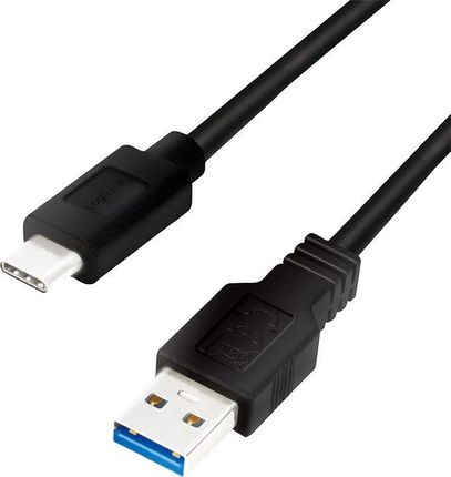 LogiLink Kabel USB LogiLink USB 3.2 Gen1x1, męski USB-A na męski USB-C, czarny, 0,5 m (CU0167)