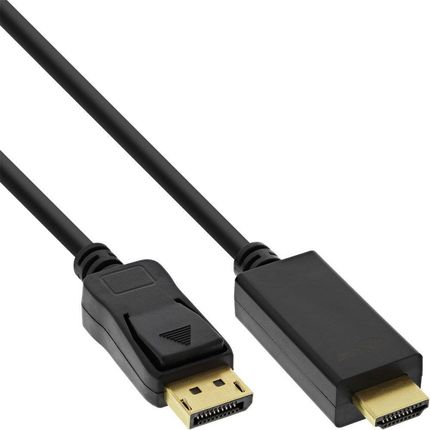 InLine Kabel InLine InLine Kabel adapter HDMI - DP (DisplayPort) z konwerterem - obługa 4K/60Hz - czarny - 1m (17181I)