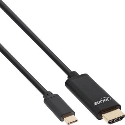 InLine Kabel InLine InLine Kabel USB Display, USB Typu-C męski na HDMI męski (Tryb DP Alt), 4K2K, czarny, 3m (64113)