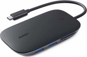 Aukey CB-C68 HUB USB-C 3xUSB 3.1 HDMI SD i microSD Power 100W (CB-C68)