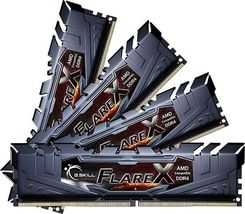 Pamięć RAM G.Skill FlareX 64GB (4x16GB) DDR4 3200MHz CL16 (F4-3200C16Q-64GFX)