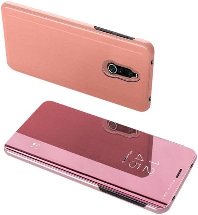 Clear View Case futerał etui z klapką Xiaomi Redmi 8 różowy - Różowy