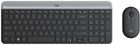 Zestaw klawiatura + mysz Logitech Slim Wireless Combo Mk470 I Szary