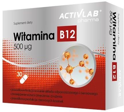 ActivLab Witamina B12 500μg 30 Kaps - Opinie I Ceny Na Ceneo.pl