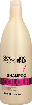 Stapiz Sleek Line Colour Shampoo Szampon Z Jedwabiem Do Włosów Farbowanych 1000 ml
