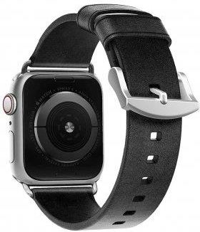 Nomad Pasek Skórzany do Apple Watch 38/40mm Black Silver (NM1A31TM00)