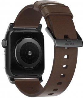 Nomad Pasek Skórzany do Apple Watch 42/44mm Brown Black (NM1A4RBM00)