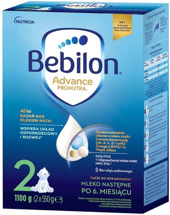 Bebilon Advance 2 Mleko następne po 6. miesiącu życia 1100 g