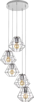 Tk Lighting Lampa Diamond Silver 5 Punktowa Srebrna (4289)