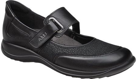 Półbuty na rzepy buty AXEL Comfort 1576 Czarny + Stretch H na Haluksy