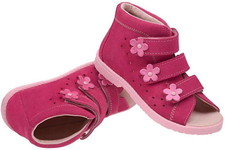 Sandałki Profilaktyczne Ortopedyczne Buty DAWID 1042 Różowe RC - zdjęcie 3 Sandałki Profilaktyczne Ortopedyczne Buty DAWID 1042 Różowe RC