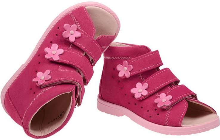 Sandałki Profilaktyczne Ortopedyczne Buty DAWID 1042 Różowe RC - zdjęcie 4 Sandałki Profilaktyczne Ortopedyczne Buty DAWID 1042 Różowe RC