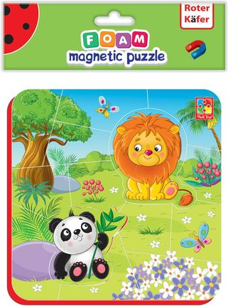 Roter Kafer Puzzle Piankowe Magnetyczne Zoo Rk5010-04