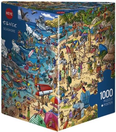 Heye Puzzle 1000El. Zwariowana Plaża Tanck (Puzzle+Plakat)