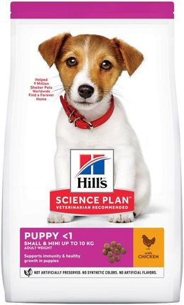 Hill'S Science Plan Puppy <1 Small&Mini Kurczak 3Kg