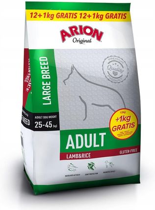 Arion Original Adult Large Lamb&Rice 12+1Kg