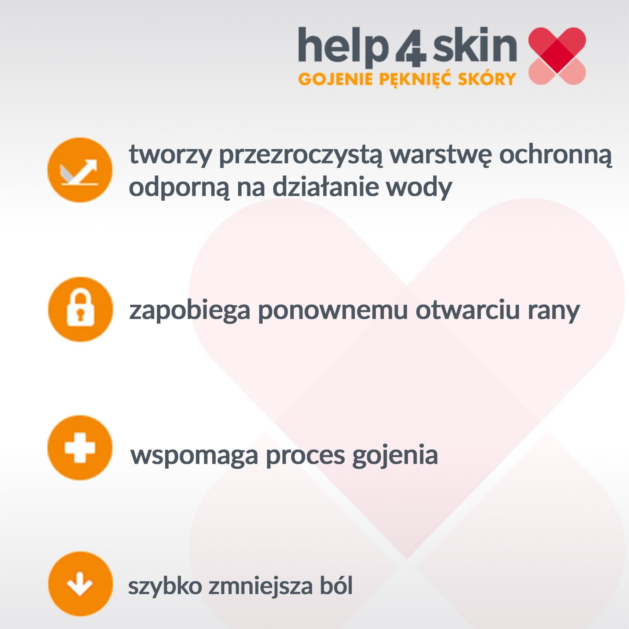 Help4Skin Gojenie pęknięć skóry plaster w żelu 7 ml