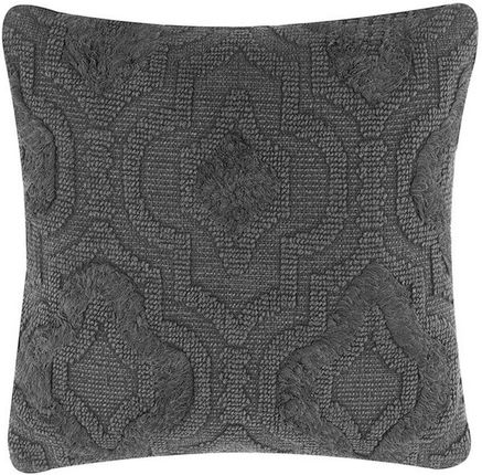 Beliani Boho poduszka dekoracyjna bawełniana pleciona 45x45cm z wypełnieniem szara Paika