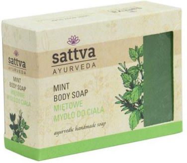 AYURVEDA Indyjskie mydło glicerynowe MIĘTOWE 125g sattva 